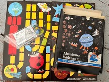 DDR Brettspiel &bdquo;Sandmann&ldquo; Volksbank, Brettspiel, Weltraum und Hitparaden spiel