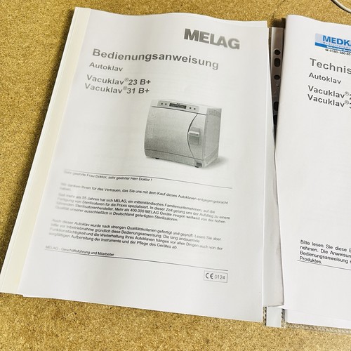 Esterilizador autoclave Melag Vacuklav 31 B+ probado con accesorios poco uso - Imagen 14 de 17