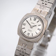 224 Working ORIENT Watch Manual Winding Women Silver Vintage