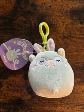 Squishmallow Miley the Llama 3.5" Clip-On Keychain Plush Toy Easter 2023 NEW NWT