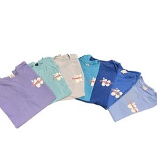 Trader Joe s Hibiscus T-Shirts - Blues