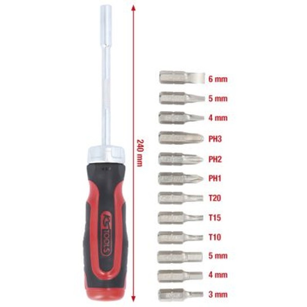 KS Tools Bit-Schraubendreher 159.2035 Chrom-Vanadium-Stahl-image