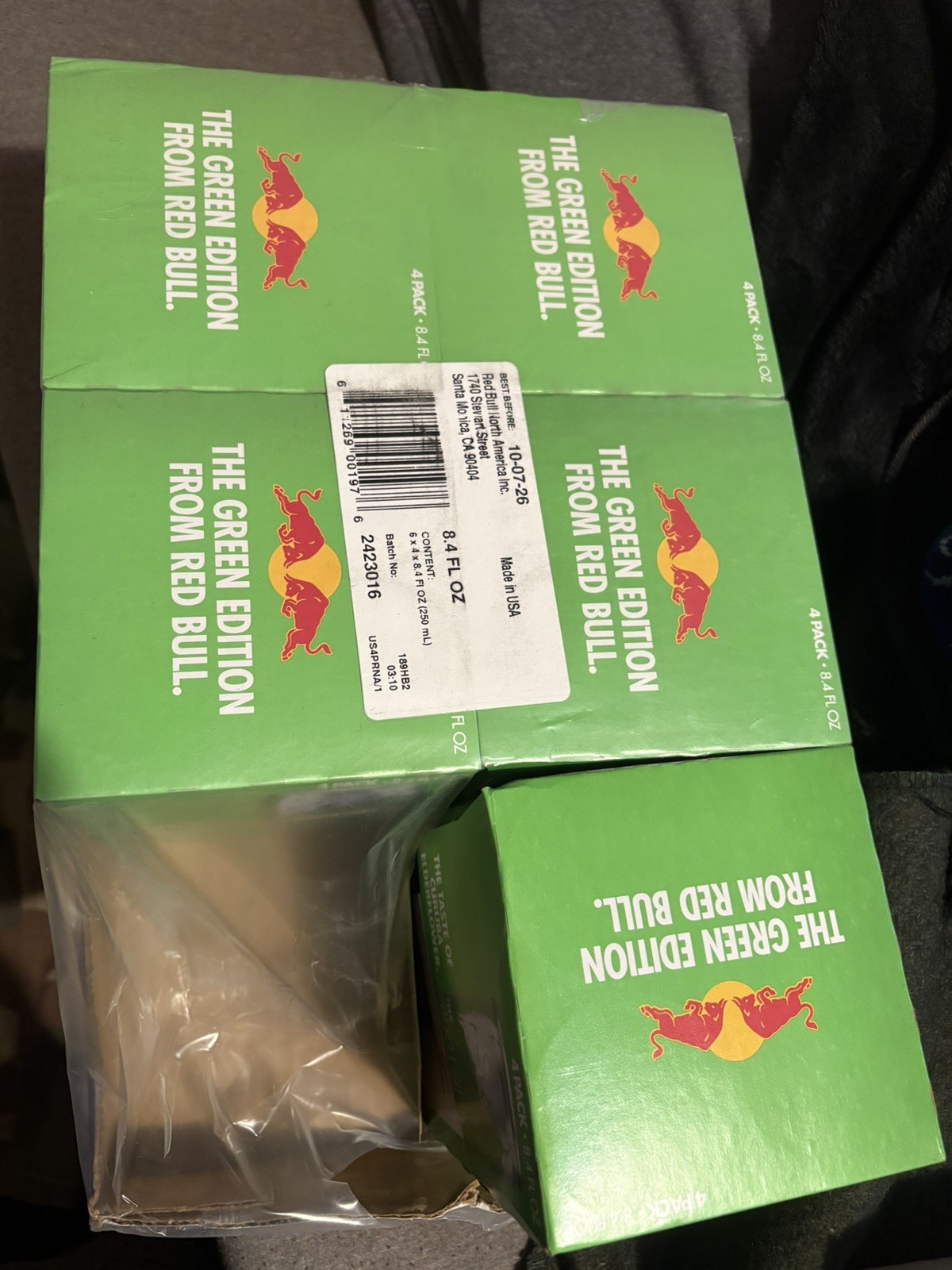 Red Bull Green Edition Curuba Elderflower Energy Drink, 4 Pack, 8.4 fl oz