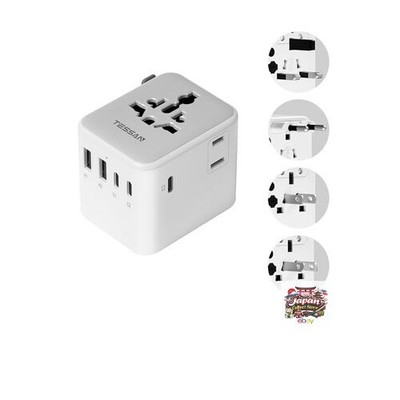 NEW TESSAN C BF OA Type Multi-Adapter for Overseas Travel Compatible Worldwide