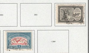 ARGENTINA  C11, C15, C38-42 Used Airmails.