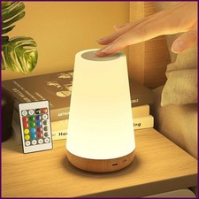 13 Color LED Night Light Touch USB Rechargeable RGB Dimmable Lamp