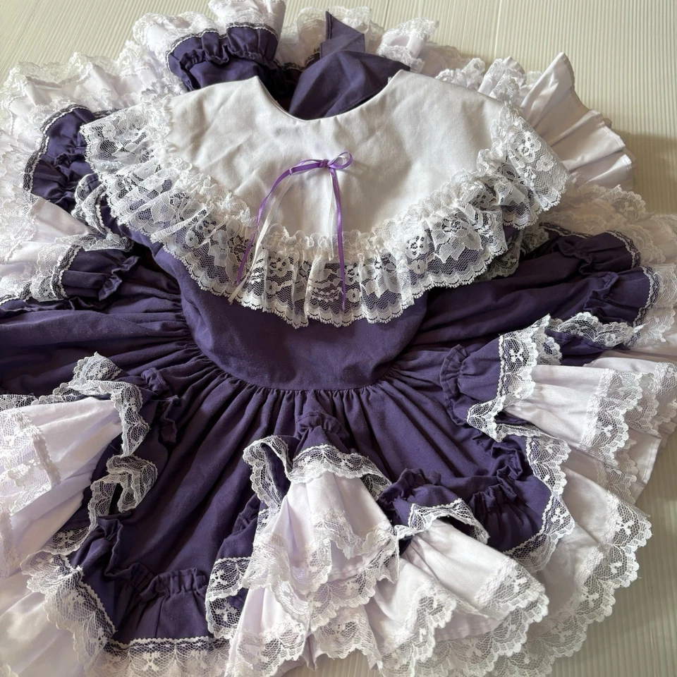 Lid'l Dolly’s Girls Size 3T Lilac Full Circle Purple Pageant Lidl Dolly Dress - Image 2 of 4