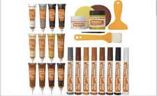 Multi-Color Wood Furniture Repair Kit 28pc Markers  Fillers for Scratches/Holes