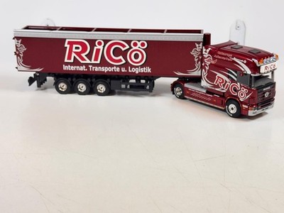 Tekno truck models, Scania 4  4X2 Longline + Trailer  , RICO