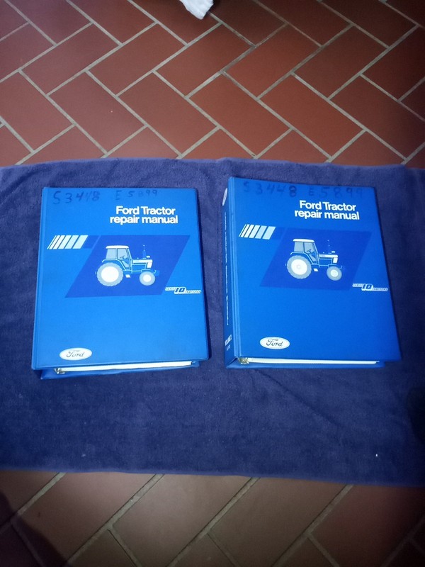 2 Binder Set!! Original Ford Tractor Series 10 Repair Service Shop Manual SE3870