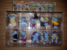 Happy Hippo – Hollywood Stars (1997) – kompletter Satz (10 Figuren) im Display
