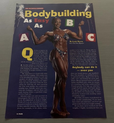 #ad Lenda Murray Ms. Olympia Bodybuilding As Easy As ABC Photo $9.99