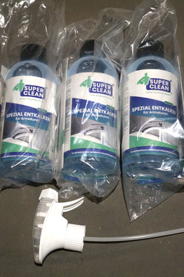 3 x SUPER CLEAN SPEZIAL ENTKALKER für Haushaltsgegenstände & Armaturen  je 500ml