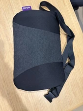 Purple Lumbar Support Cushion with Chair Strap