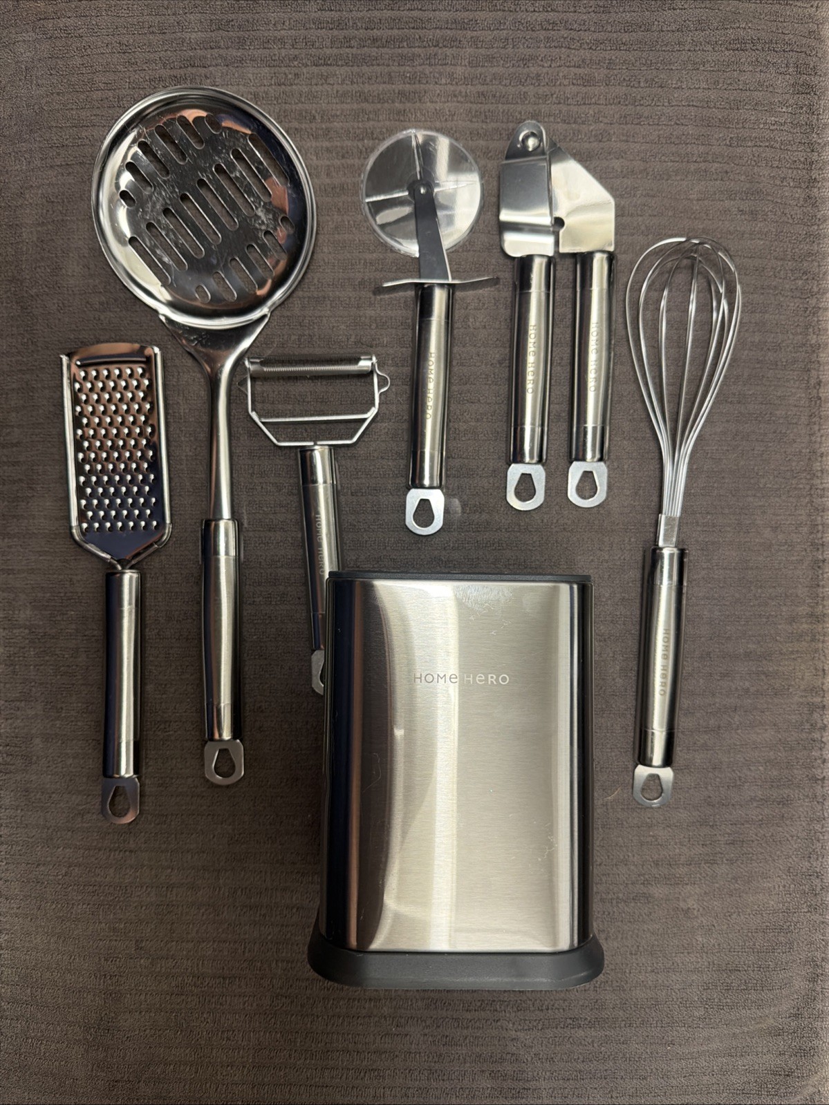 32-Piece Stainless Steel Kitchen Utensil Set - Heat-Resistant Nonstick Tools & H