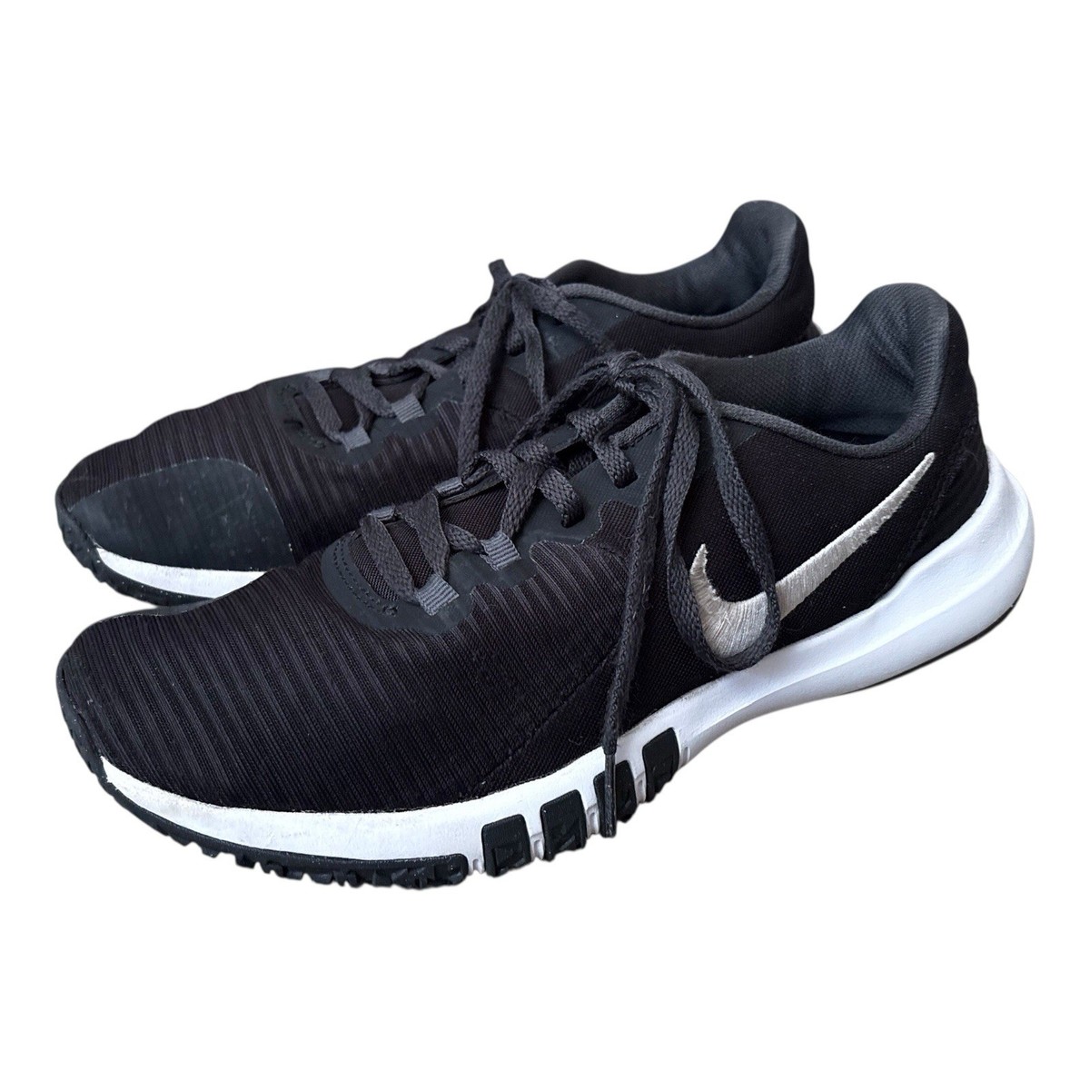 Nike Flex Control TR4 Mens Training Shoes Black White Size 7