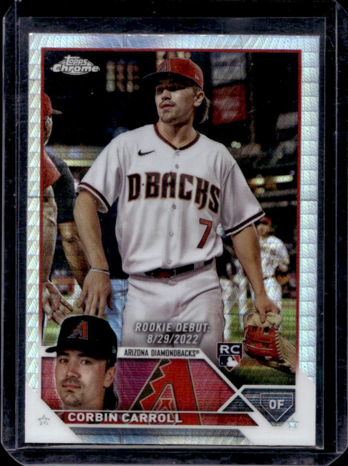 2023 Topps Chrome Update Corbin Carroll RC Prism Refractor #USC220 Diamondbacks