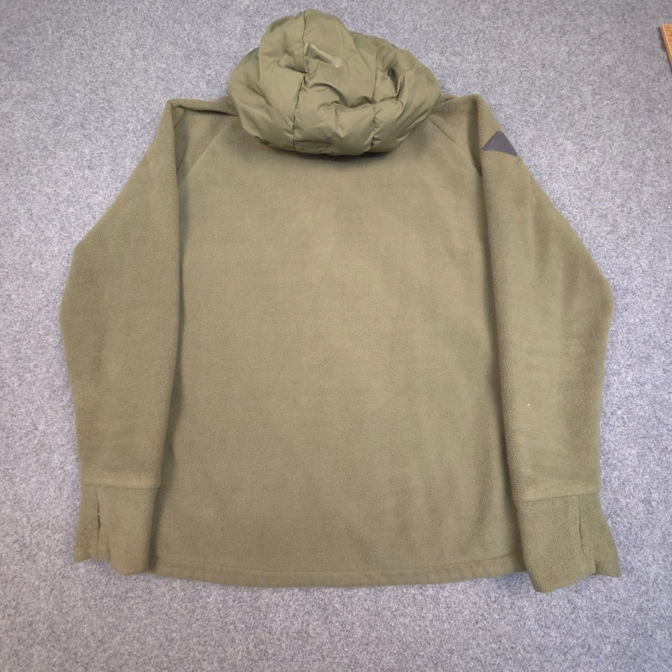 Superdry Jacket Mens MEDIUM Green Hybrid Long Sleeve hooded quilted size M - Image 4 of 4