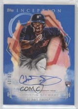 2019 Inception Rookies and Emerging Stars Blue 20/25 Christin Stewart Auto i6j
