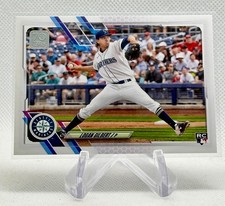 2021 Topps Update Series Logan Gilbert Inage Variation Rookie Card #US318. rookie card picture