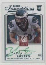 2013 Panini Elite Rookie Inscriptions Green Ink Zach Ertz #22 Auto 0u7