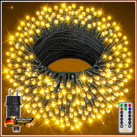 Lichterkette AußEn 40M 400 LED Warmweiß Mit Fernbedienung Und Timer