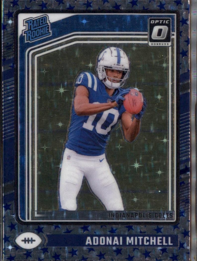 2024 Donruss Optic #203 Adonai Mitchell Stars