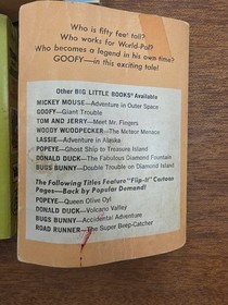 Lot of 3 Whitman Big Little Books: Popeye, Goofy, Tom And Jerry - 1960s NES8 