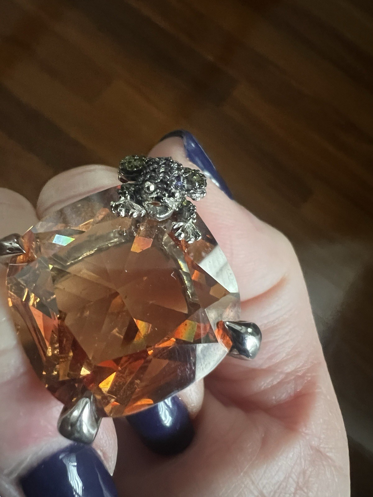 Oversized Sterling Silver Statement  Ring - image 4