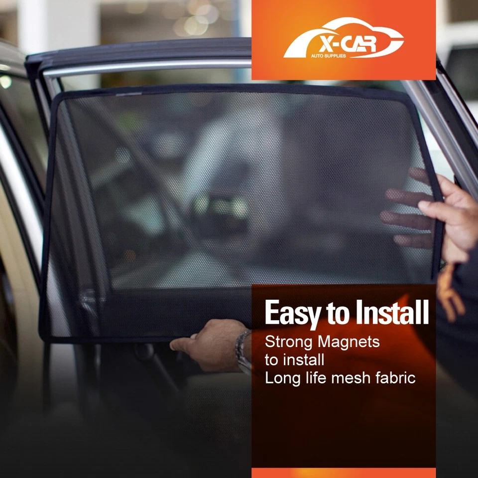 Window Sun Shades for Jeep Grand Cherokee 2011-2021 Car UV Protection Blind Mesh - image 4 of 4