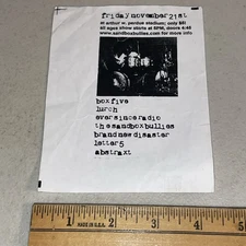 Ever Since Radio Rock Show Band Flyer Salisbury Ocean City Maryland Vintage Punk