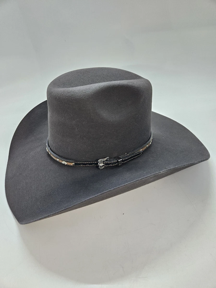 Cowboy Hat Gray Men's 7 1/8 Size for sale | eBay