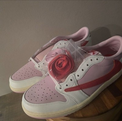 NIKE AIR JORDAN 1 LOW OG SP TRAVIS SCOTT TROPICAL PINK IQ7604-101 SZ 10.5