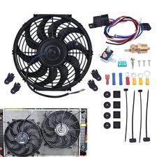 14 Electric Radiator Cooling Fan Assembly Thermostat Switch Relay Kit 14 Electric Radiator Cooling Fan Assembly Thermostat Switch Relay Kit