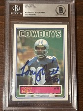 1983 Topps #47 Tony Hill Signed Auto BAS Auth