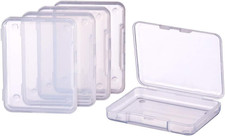 18 Pack 2.63x2x0.47 Inches Rectangle Clear Plastic Bead Storage Containers Box D
