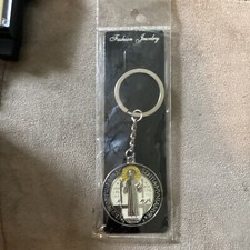 EIVS IN OBITV NRO PRA SENTIA MVNIAMVR Religious Italian Catholic keychain