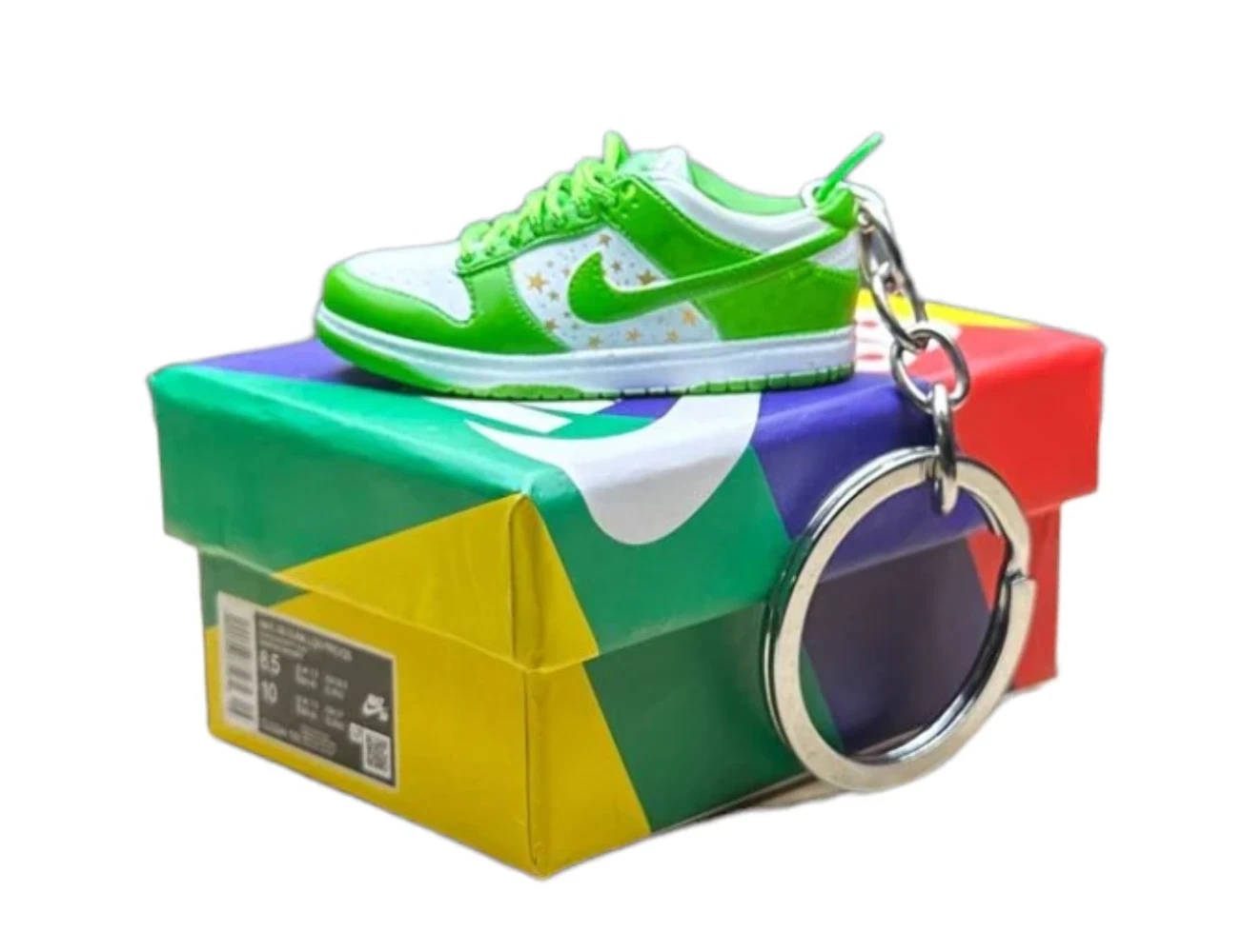 Porte clés Supreme x SB Low Dunks Trainer avec mini boîte à chaussures