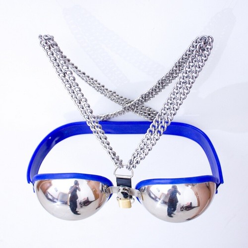 Dispositivo de cinturón de castidad de acero inoxidable para mujer Sujetador Plug Bondage Muslo Puños SM Set - Imagen 12 de 37