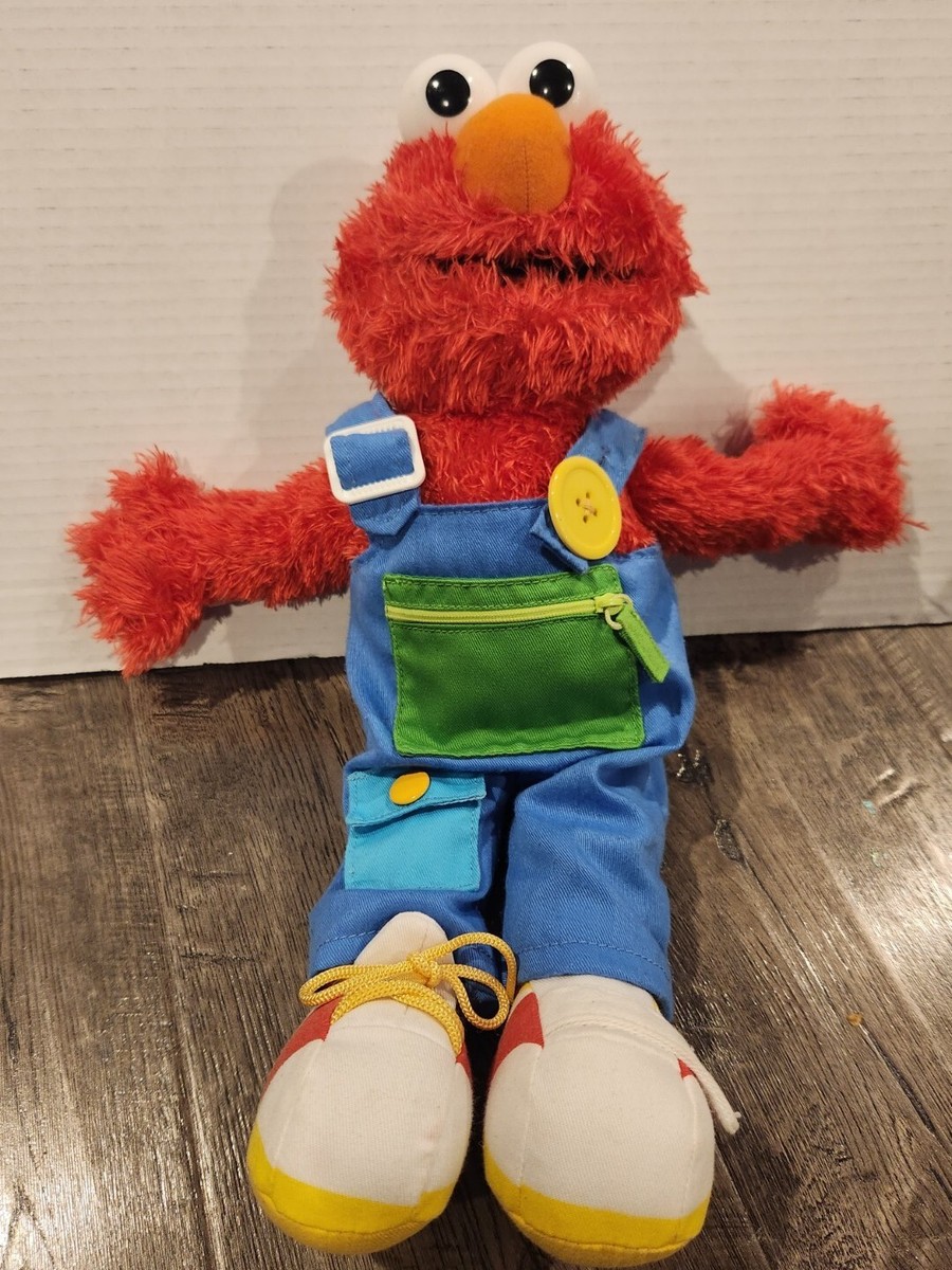 SESAME STREET GUND Learn To Dress Elmo TEACH ME ELMO Stuffed Plush