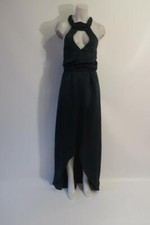 Womens Show Me Your Mumu Karolina Emerald Green Hi-Low Collar Halter Dress XS *