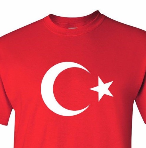 Turkey T shirt Turkish Flag National 