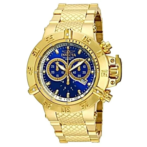Relojes de pulsera banda de oro Invicta Subaqua