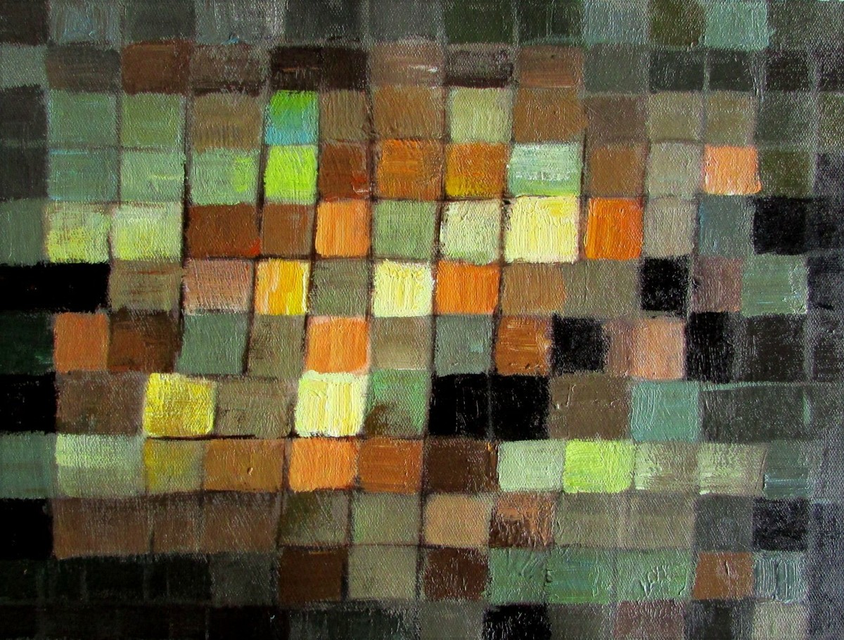 Framed Paul Klee Ancient Sound Repro, Quality Hand Painted Oil