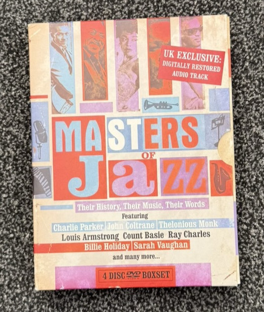 Masters Of Jazz 4 Disc DVD Box Set Charlie Parker John Coltrane & More