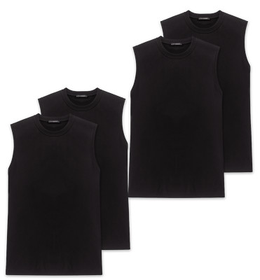4 Schiesser Herren Muscle Shirts Ärmellos Essentials 228010