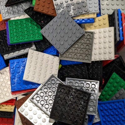 Used LEGO  - 500g-Packs - Plate - 3958 - Platte 6 x 6