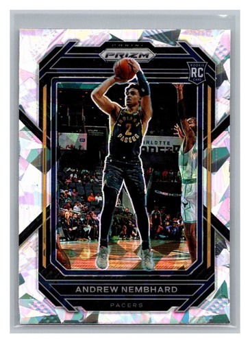 2022-23 Panini Prizm Basketball Andrew Nembhard Silver Cracked Ice #227 RC