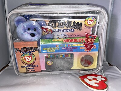 Ty Beanie Babies Official Club Platinum Edition Membership Bag W