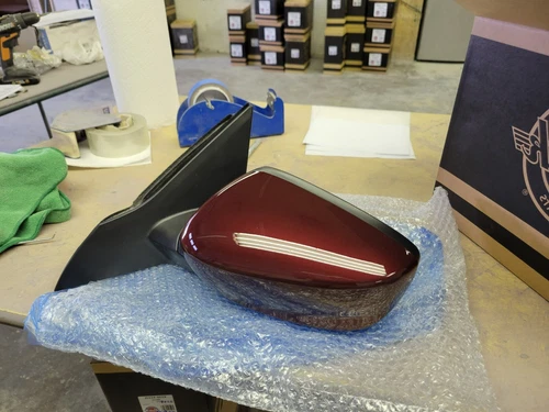 NEW MAROON RED Mirror fits 2013-2017 Accord 4 door Driver LH Power LX or Sport